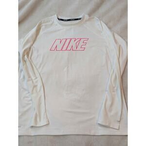 White Nike swim Dri-Fit long sleeve shirt size XL